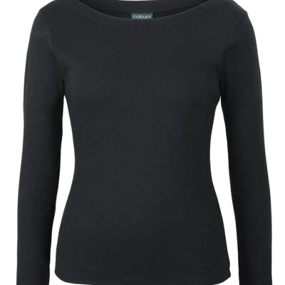 C of C Ladies L/S Boat Neck Tee Thumbnail